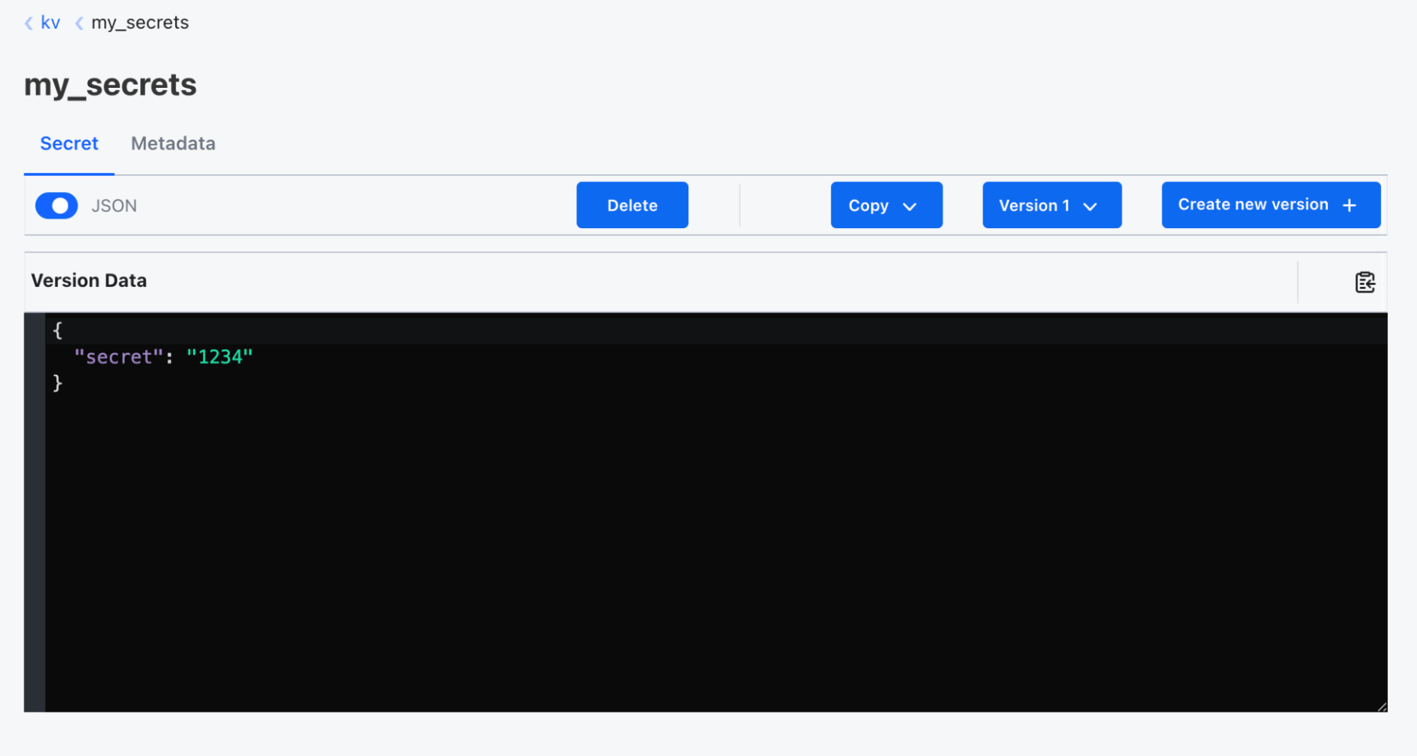 View secret information