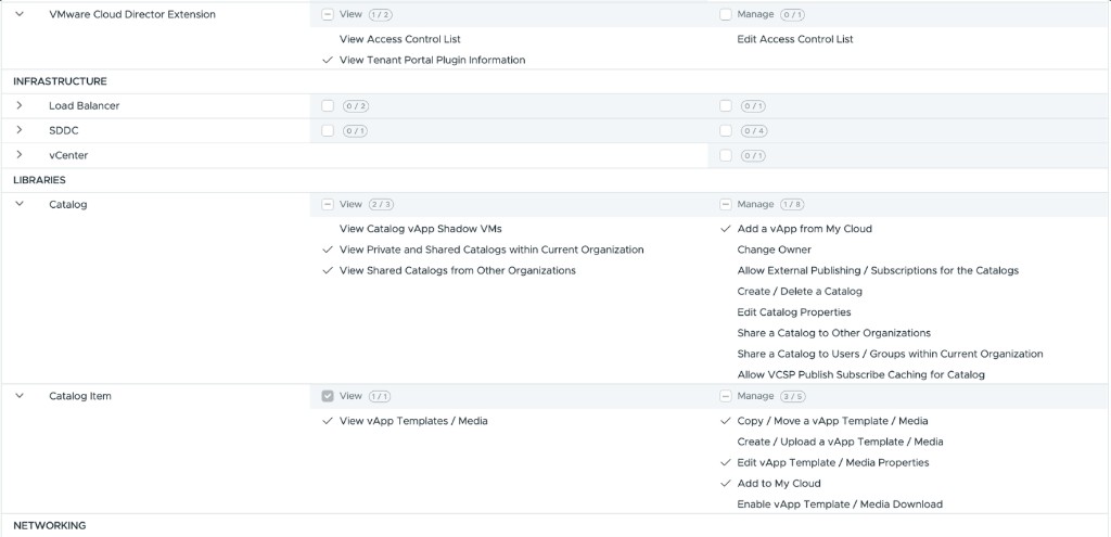 User permissions, Libraries
