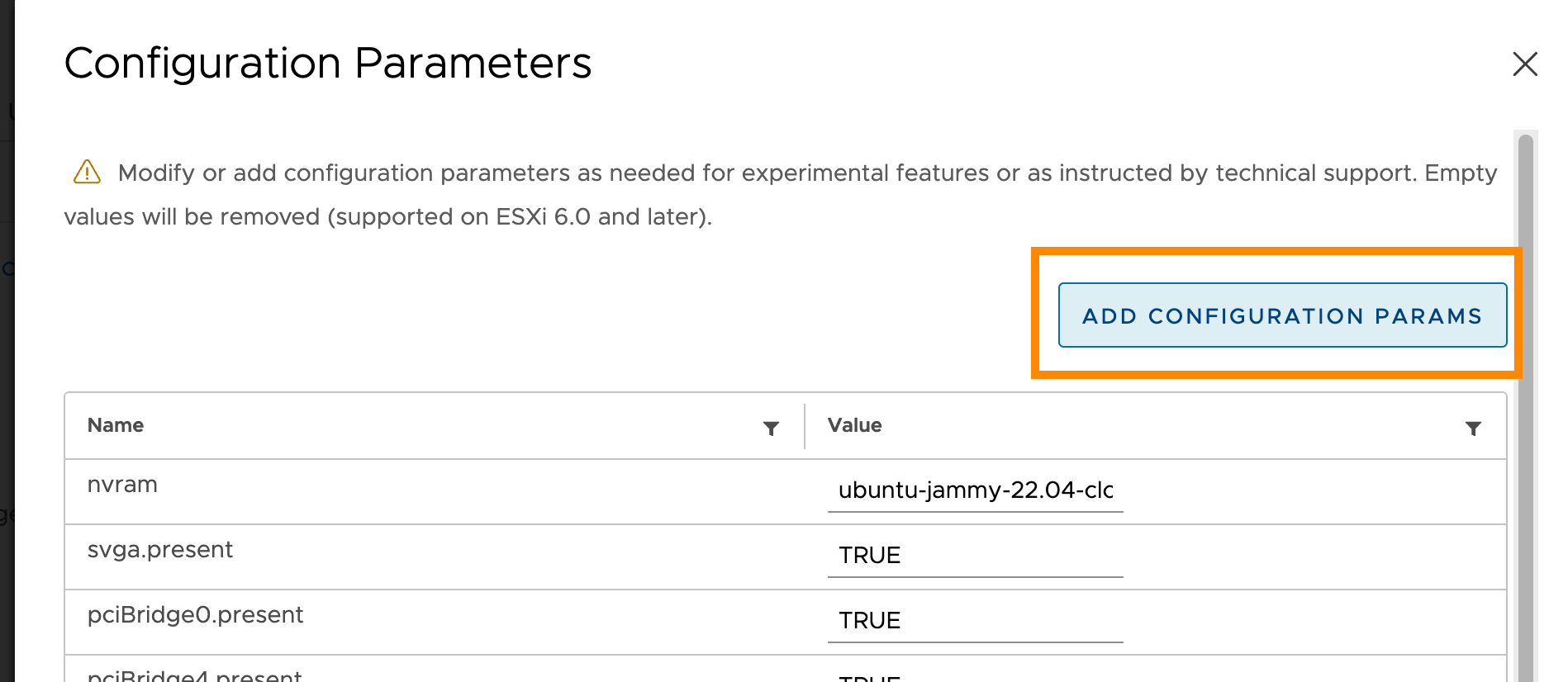 Setting up the template, vCenter 4