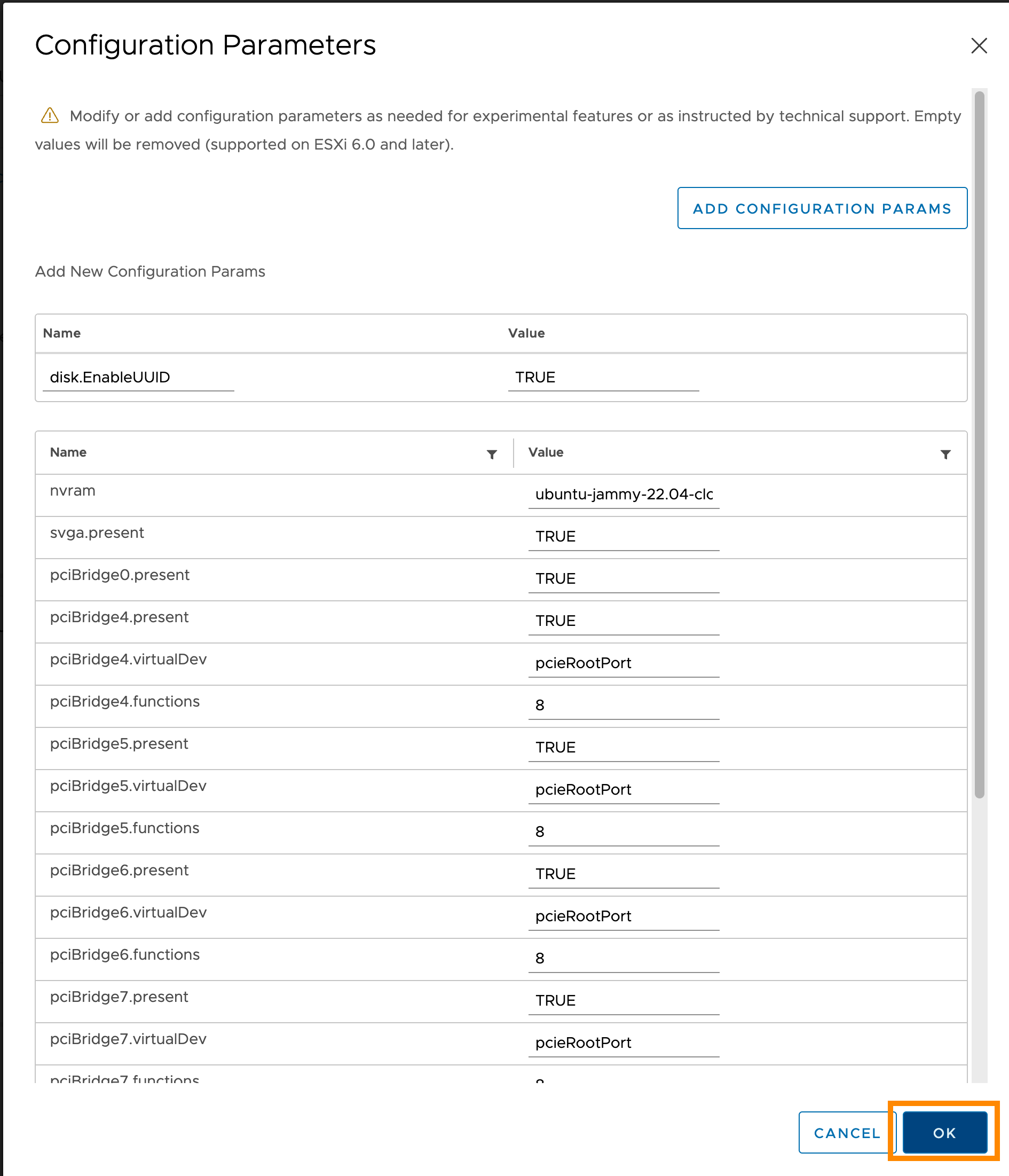 Setting up the template, vCenter 5