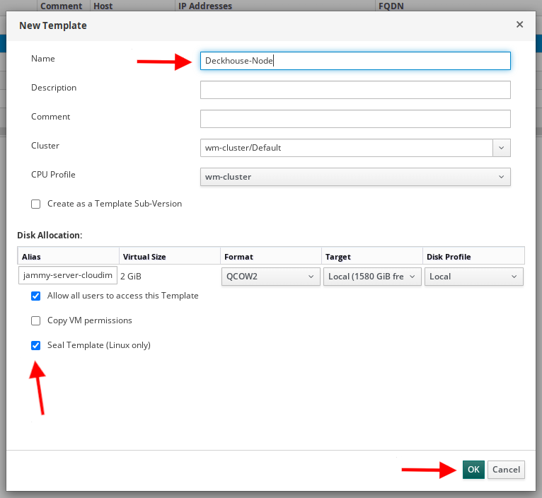 Template parameters
