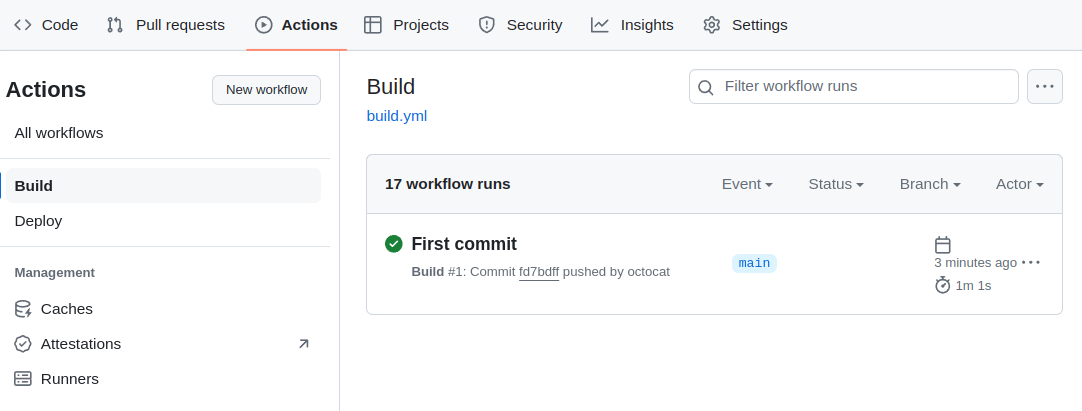 An example of module assembly workflow