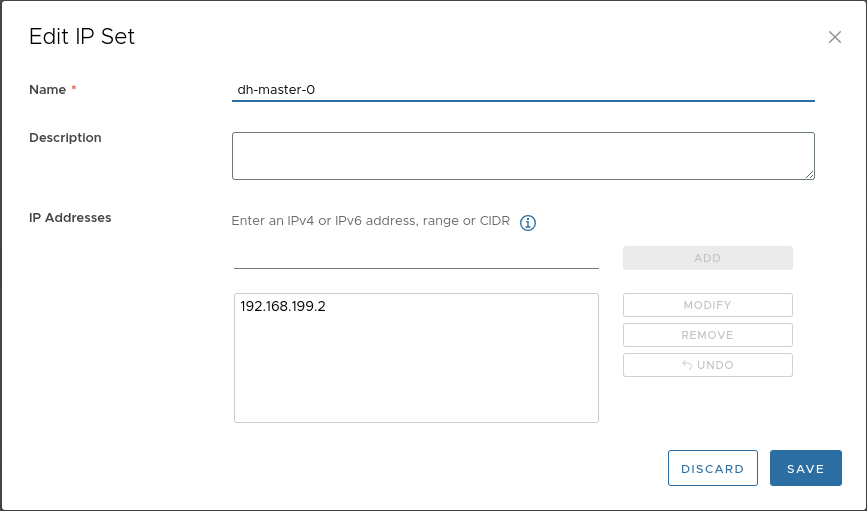 Configuring the edge gateway firewall, step 1